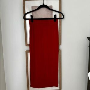 Rust Orange Midi Pencil Skirt *NEW WITH TAGS*